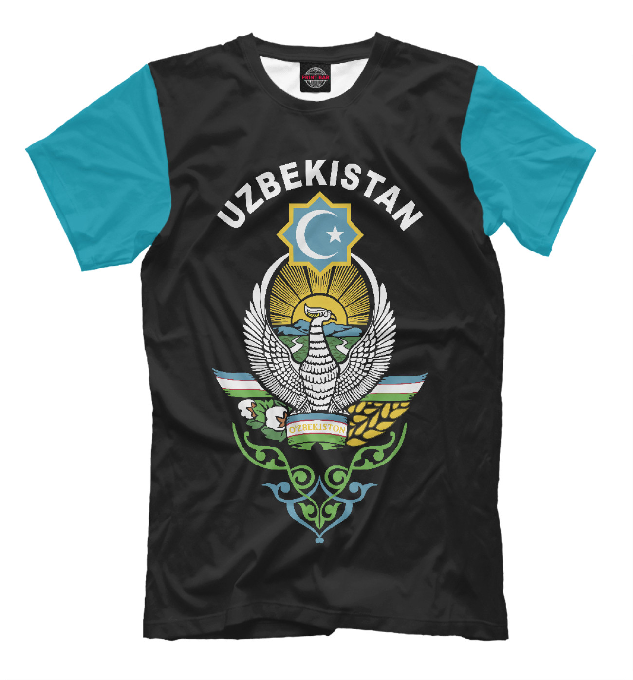 Мужская Футболка Узбекистан, артикул: UZB-504560-fut-2
