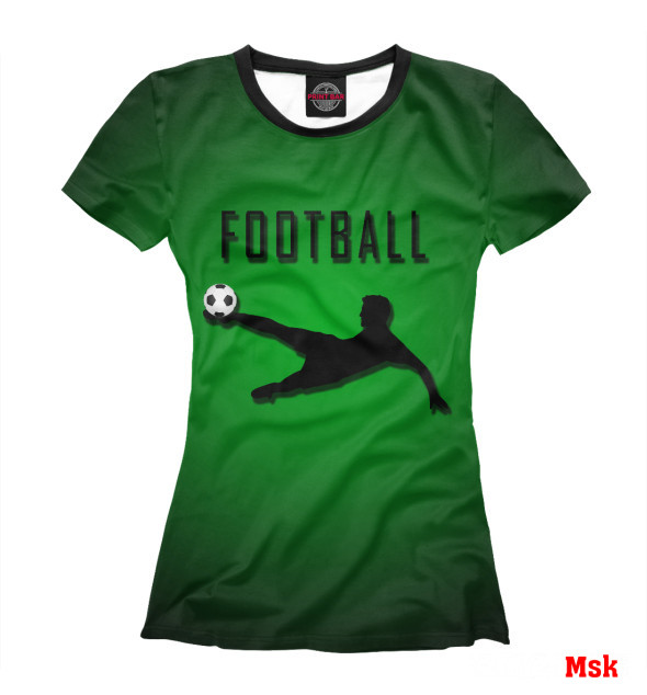 Женская Футболка Football, артикул: FTO-389326-fut-1