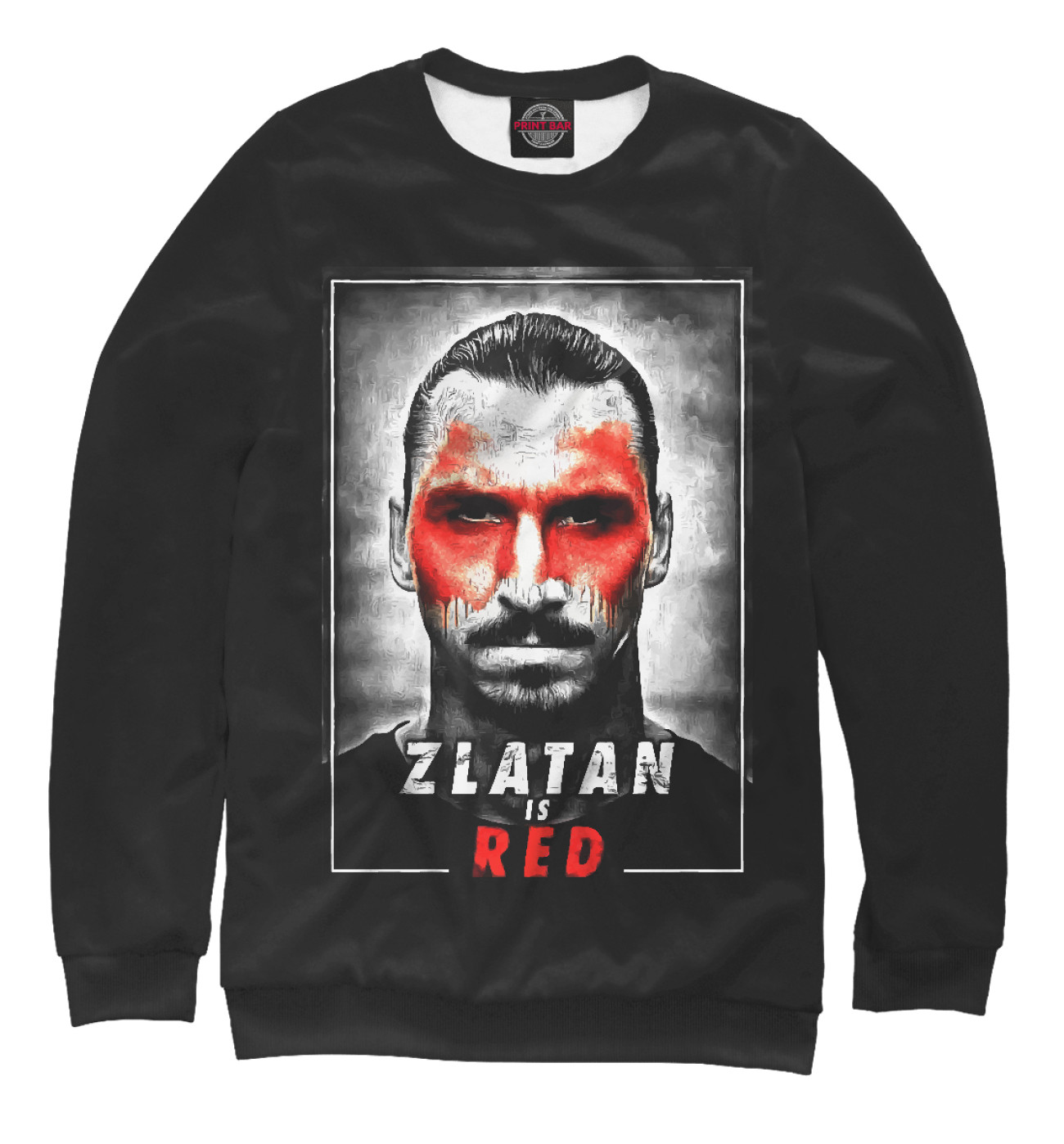 Мужской Свитшот Zlatan is Red, артикул: MAN-840663-swi-2