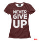 Женская Футболка Never Give Up, артикул: FTO-335398-fut-1, фото 1