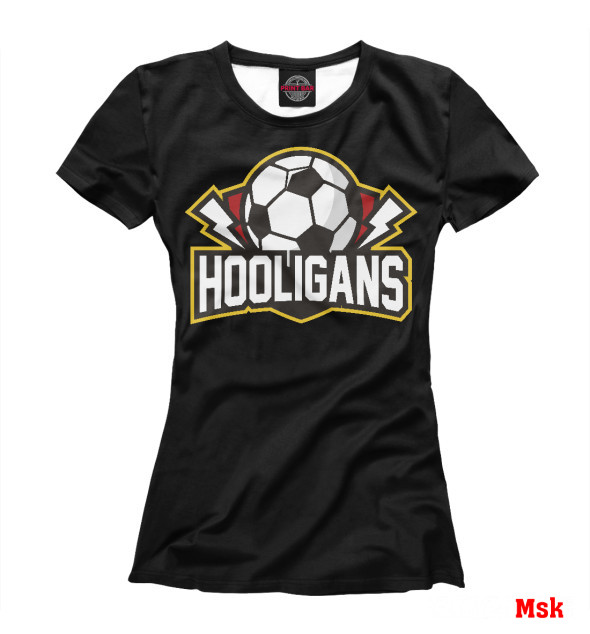 Женская Футболка Football Hooligans, артикул: FTO-981811-fut-1