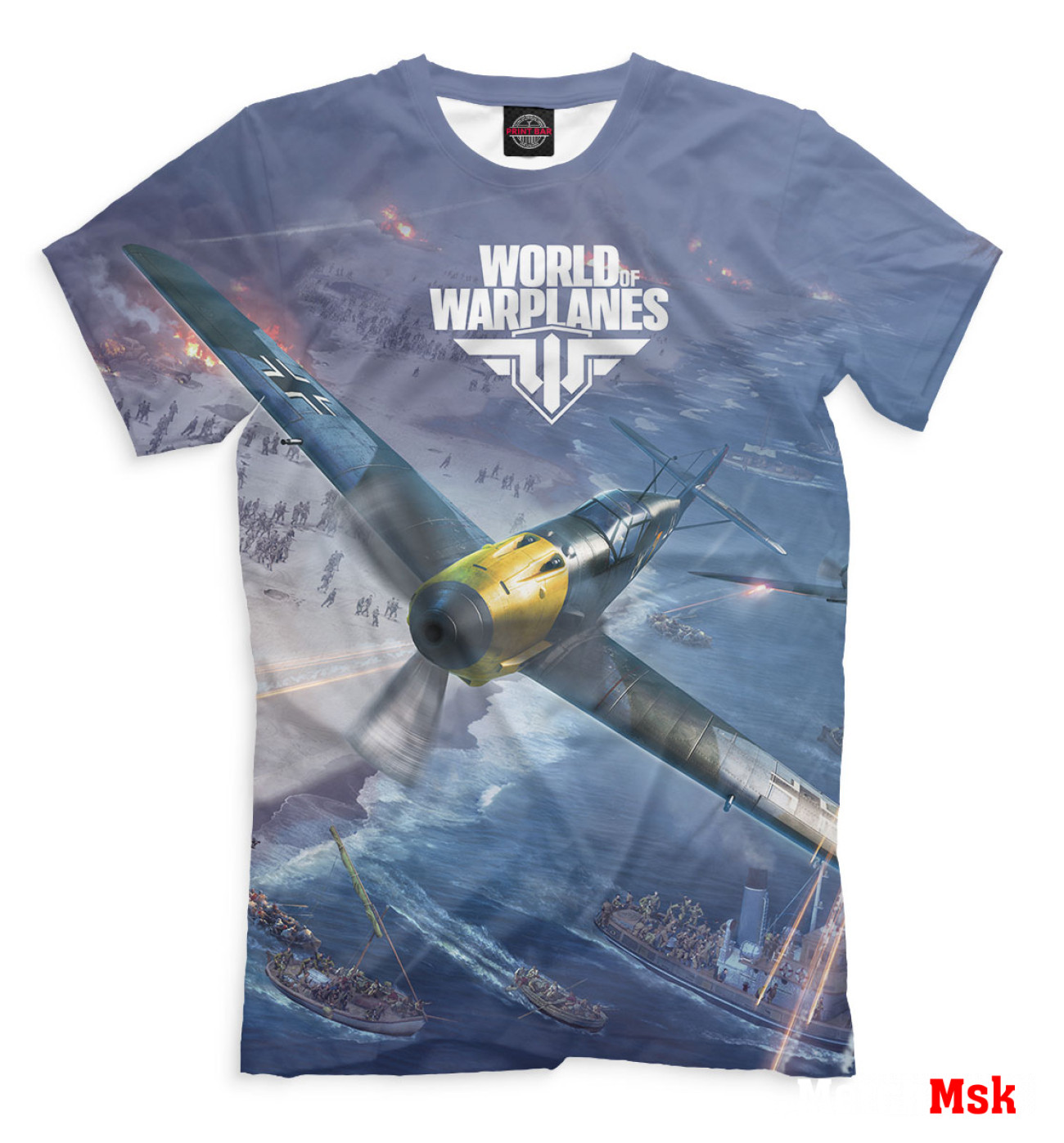 Мужская Футболка World of Warplanes, артикул: WOP-968289-fut-2