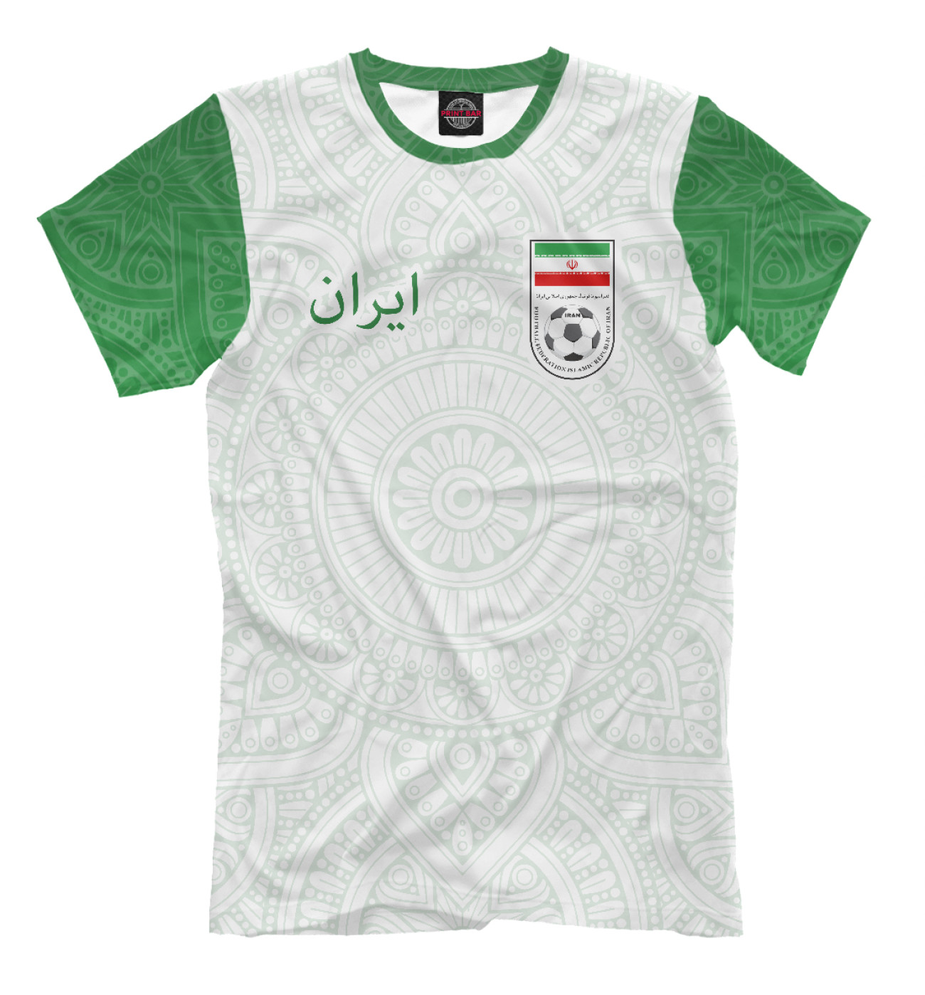 Мужская Футболка Иран, артикул: FNS-824659-fut-2