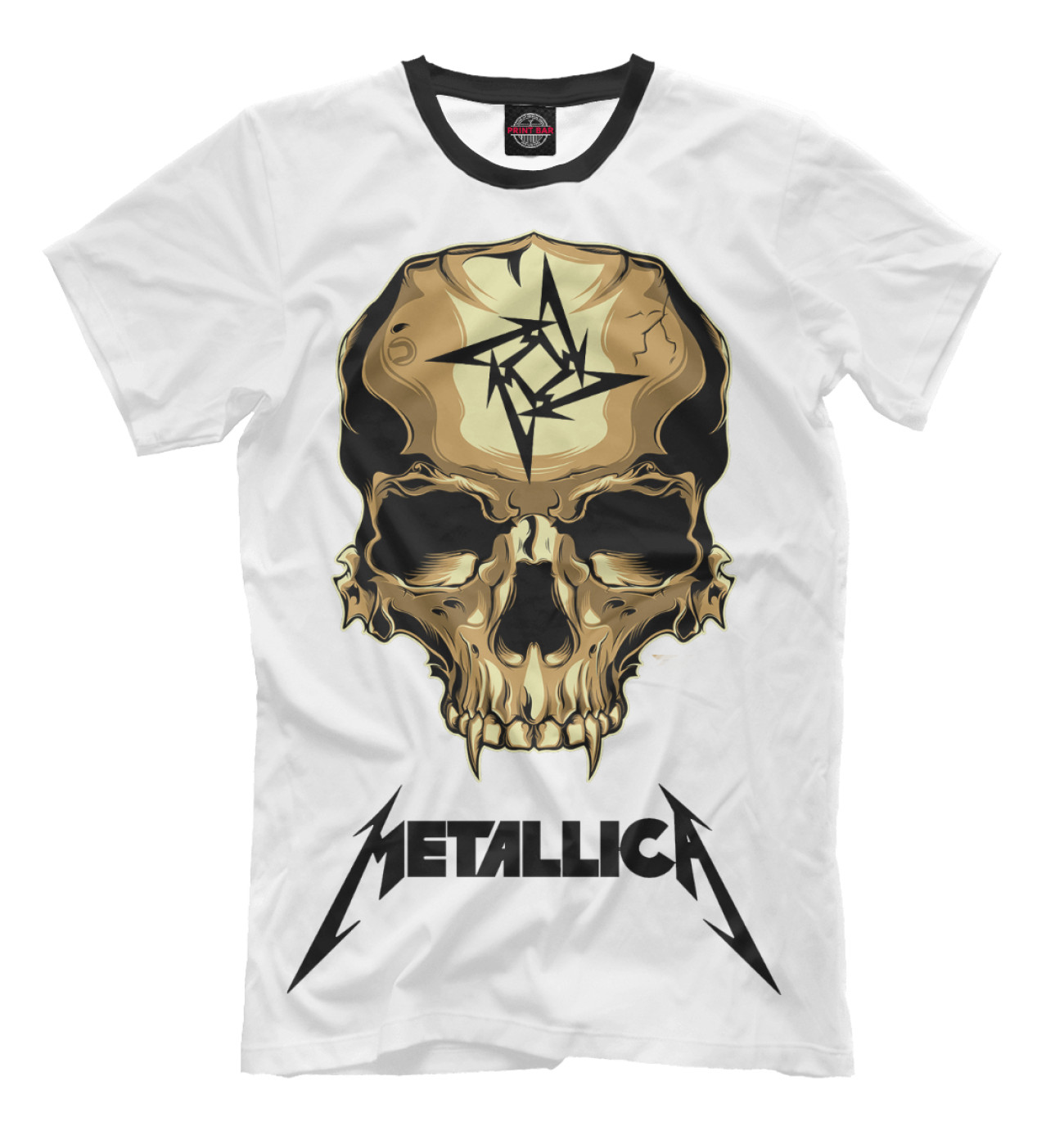 Мужская Футболка Metallica Skull, артикул: MET-291305-fut-2
