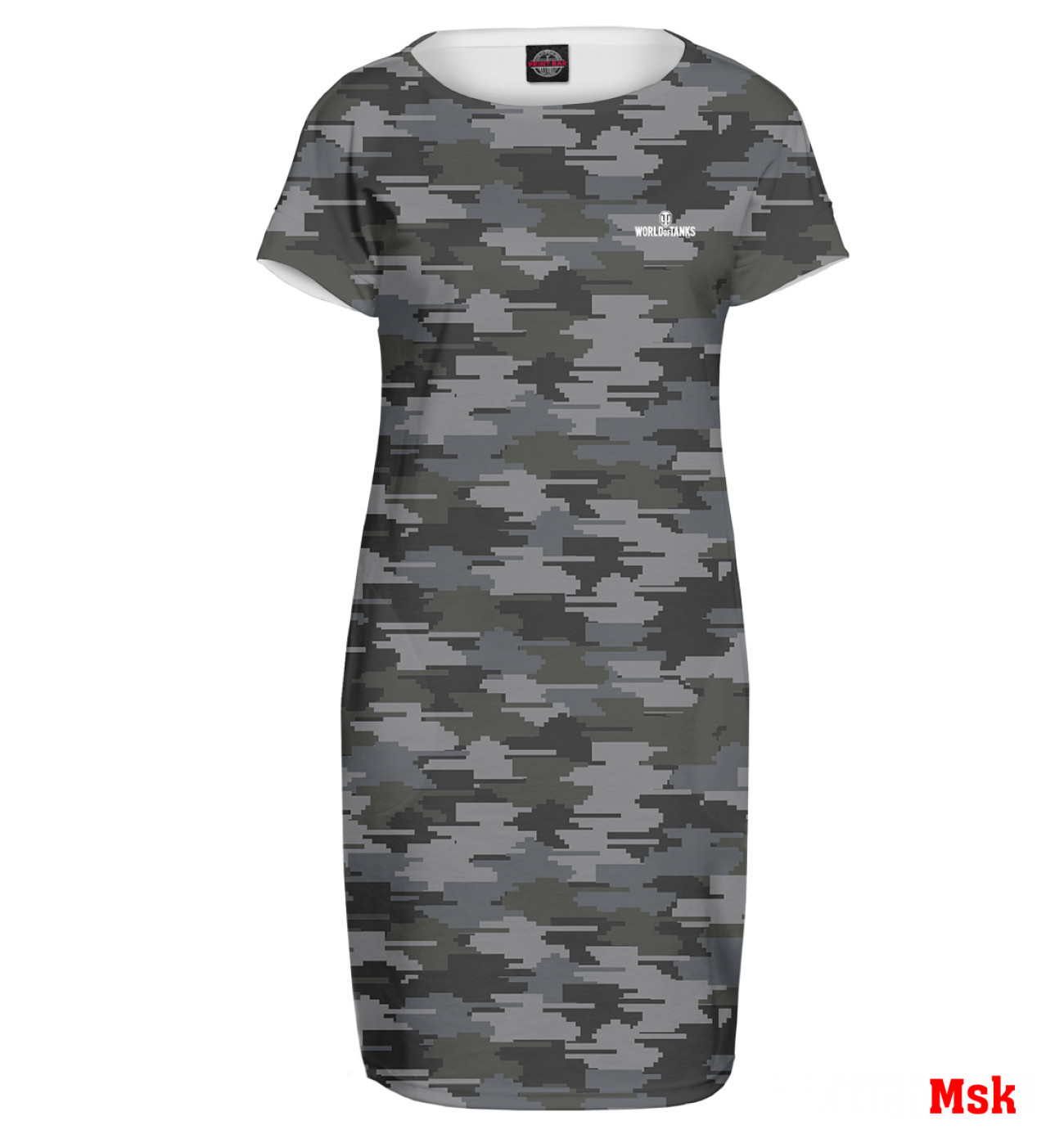 Женское Платье летнее World of Tanks, артикул: WOT-127392-pkr-1