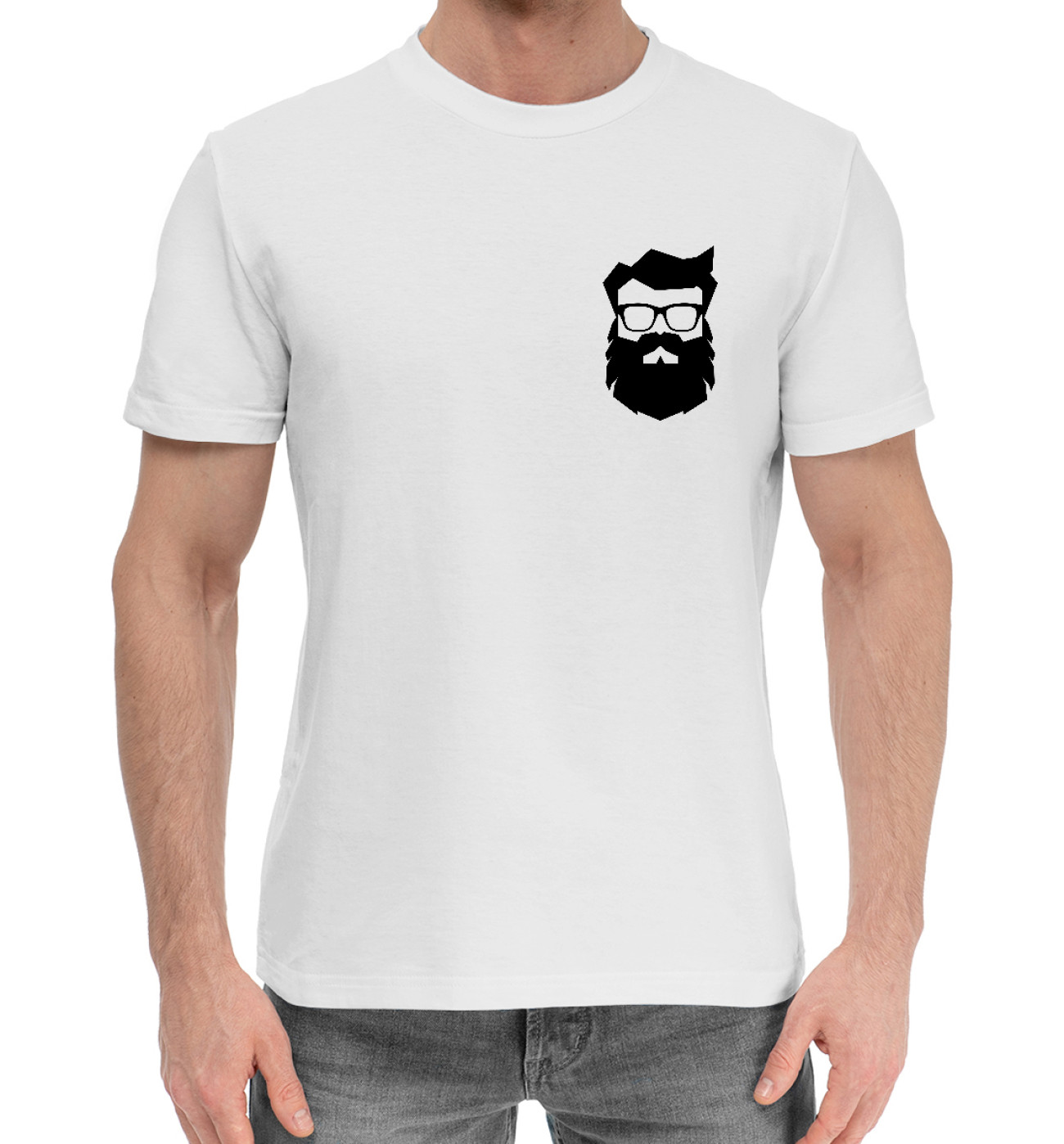 Мужская Хлопковая футболка Santa Claus - Cool Hipster, артикул: DMZ-676747-hfu-2