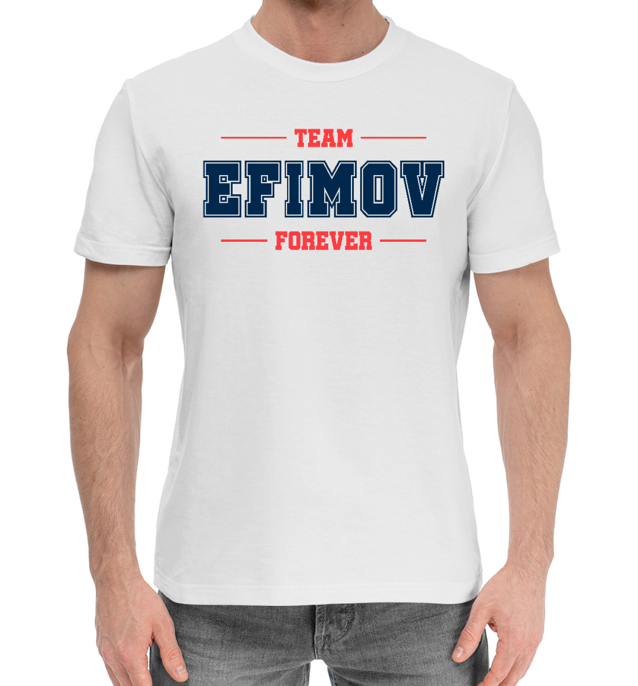 Мужская Хлопковая футболка Team Efimov, артикул: EFI-951463-hfu-2