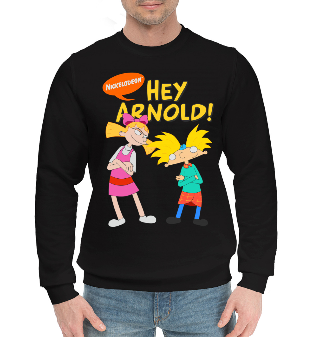 Мужской Хлопковый свитшот Hey, Arnold!, артикул: MFR-589161-hsw-2