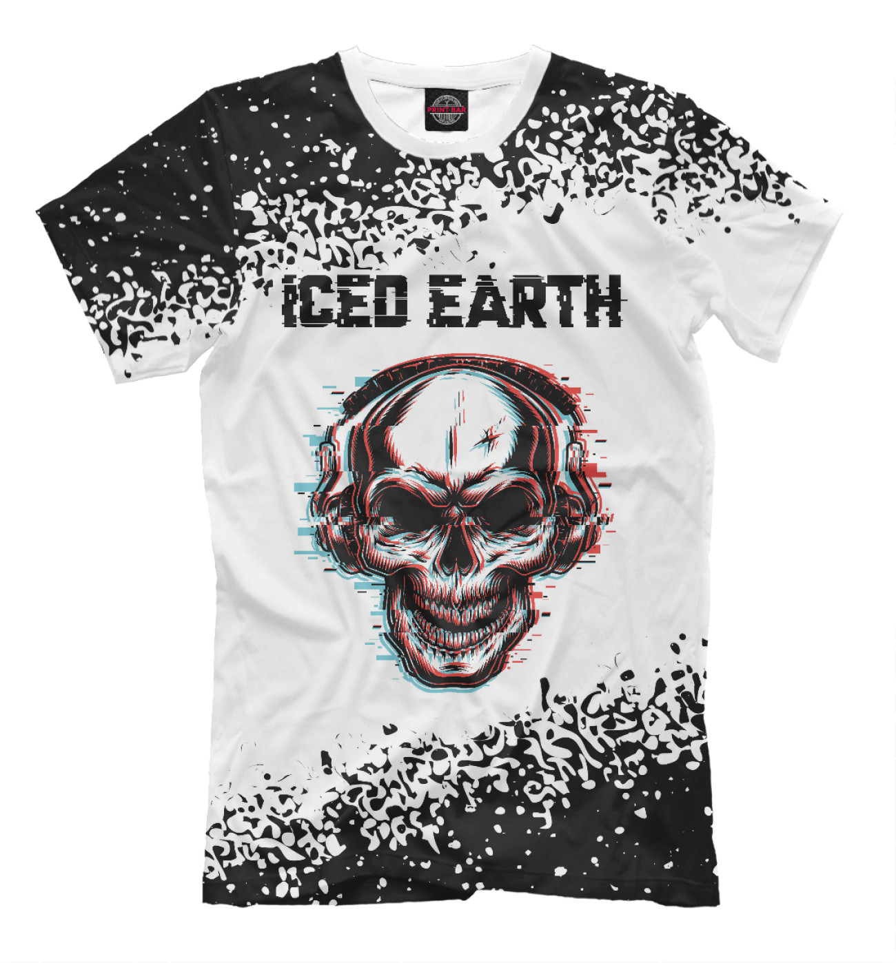 Мужская Футболка Iced Earth - Череп, артикул: IER-564791-fut-2