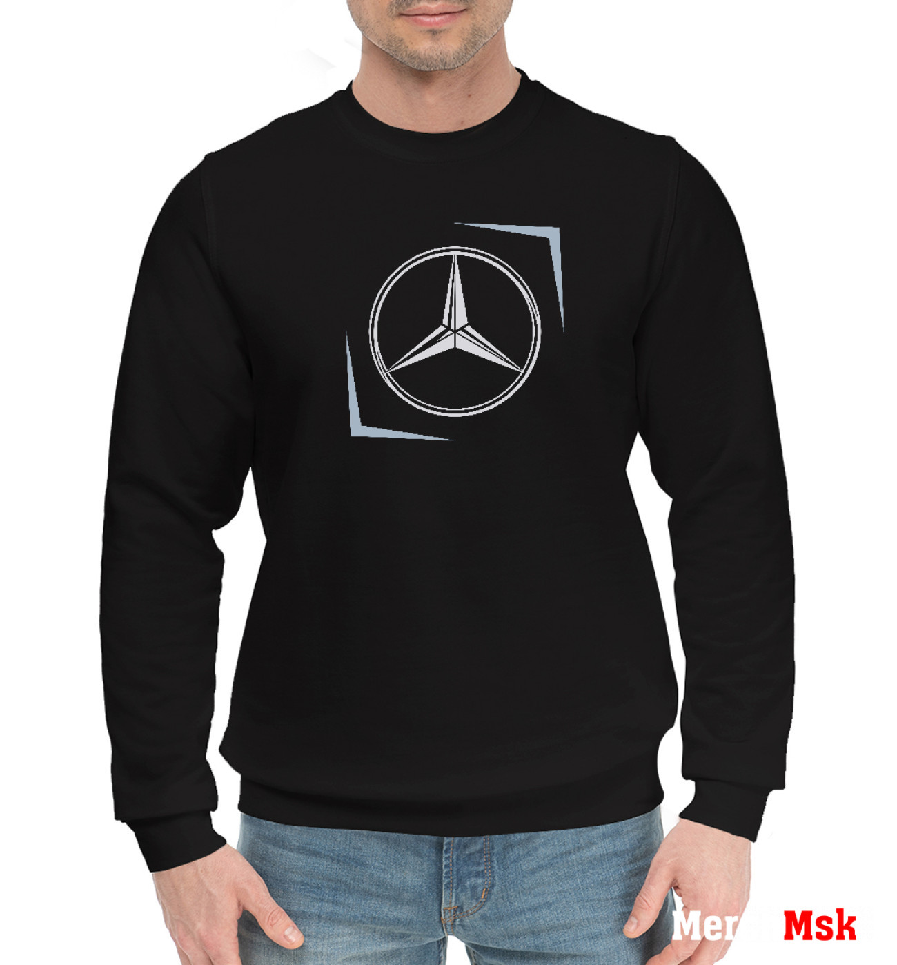 Мужской Хлопковый свитшот Mercedes - Lines, артикул: MER-873334-hsw-2
