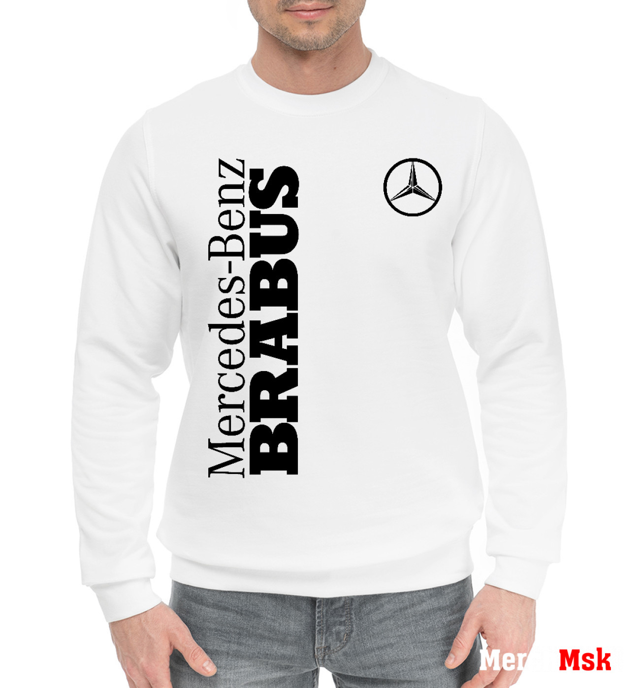 Мужской Хлопковый свитшот Mercedes Brabus, артикул: MER-943327-hsw-2